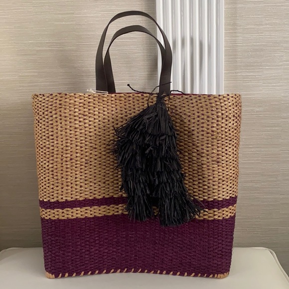 New 100% RAFIA TOTE/BEACH-BAG. - Picture 2 of 5